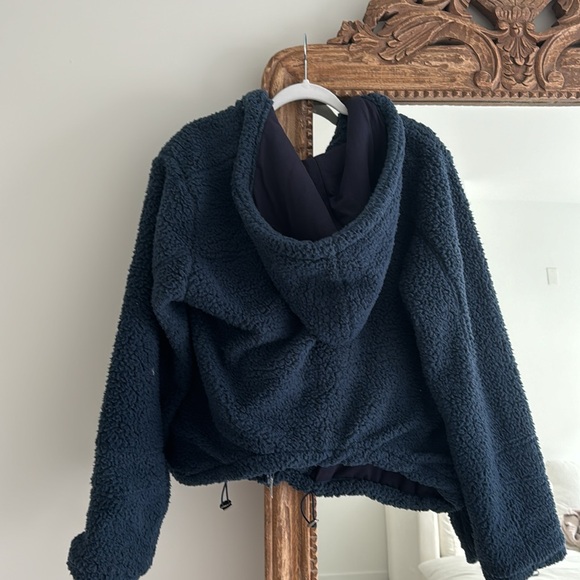 My Mum Made It Navy Fuzzy Jacket. Size Small - Picture 2 of 2